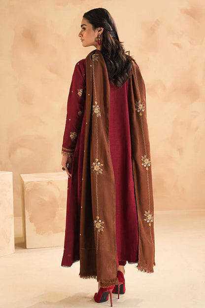 Marina 3PC Embroidered With MarinaEmbroidered Shawl