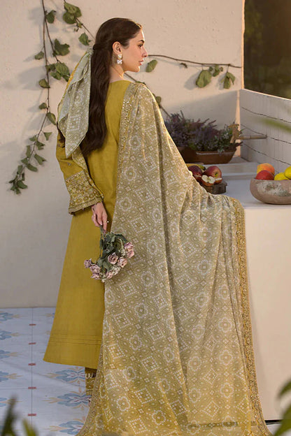 Marina-3PC Embroidered Shirt with Digital Printed Shawl