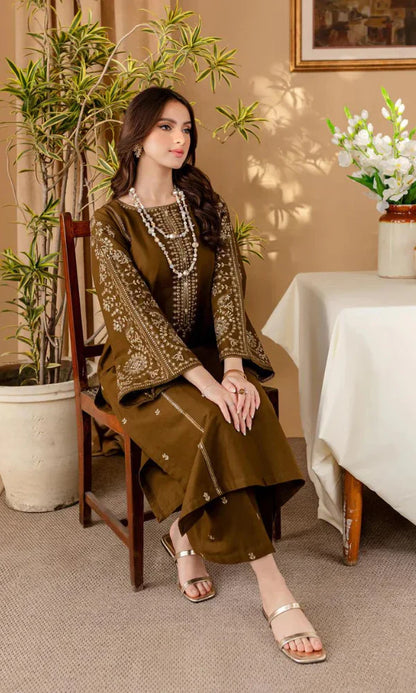 Marina 2PC Embroidered Un-Stitiched