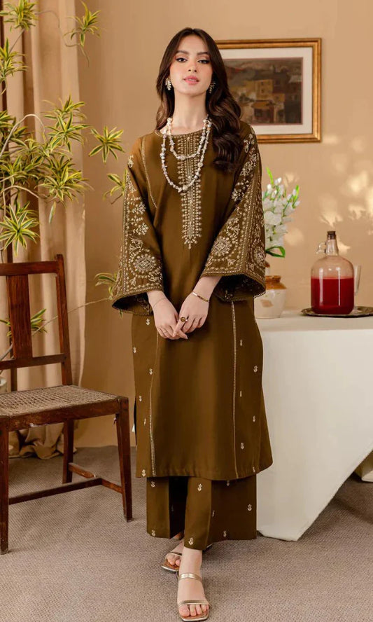 Marina 2PC Embroidered Un-Stitiched